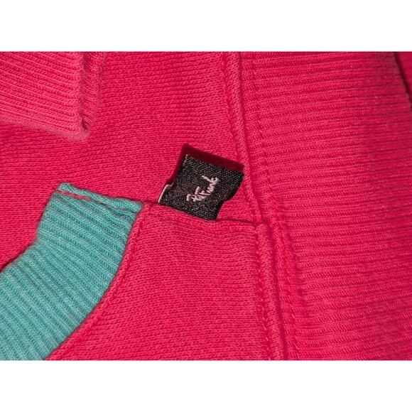 Paul Frank Y2K Julius Monkey Hoodie Rainbow Colorblock Pink Teal 3T - Picture 4 of 6